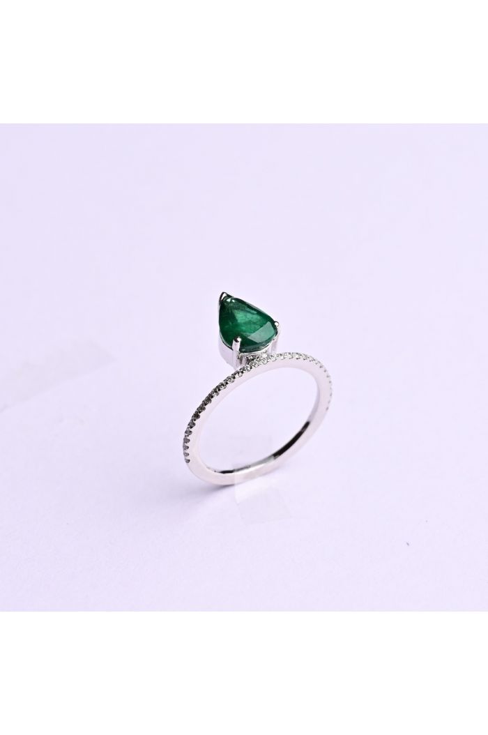 Ontheline Emerald Pear Ring