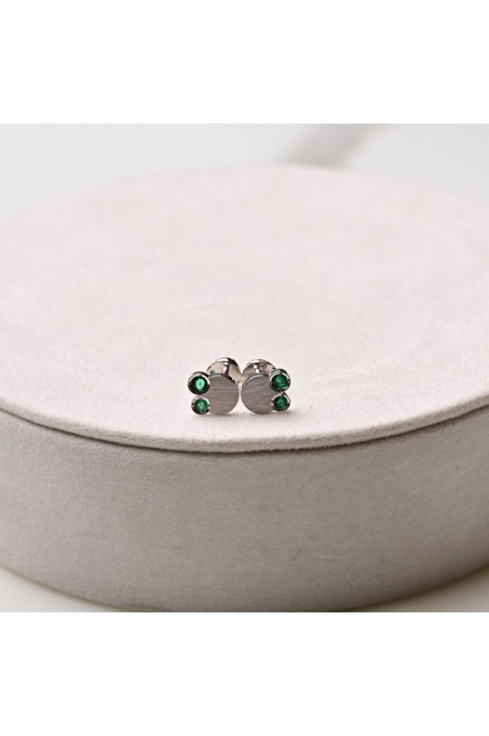 Emerald Bebe Barrette Earrings